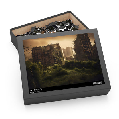 Twisted Cityscape Jigsaw Puzzle