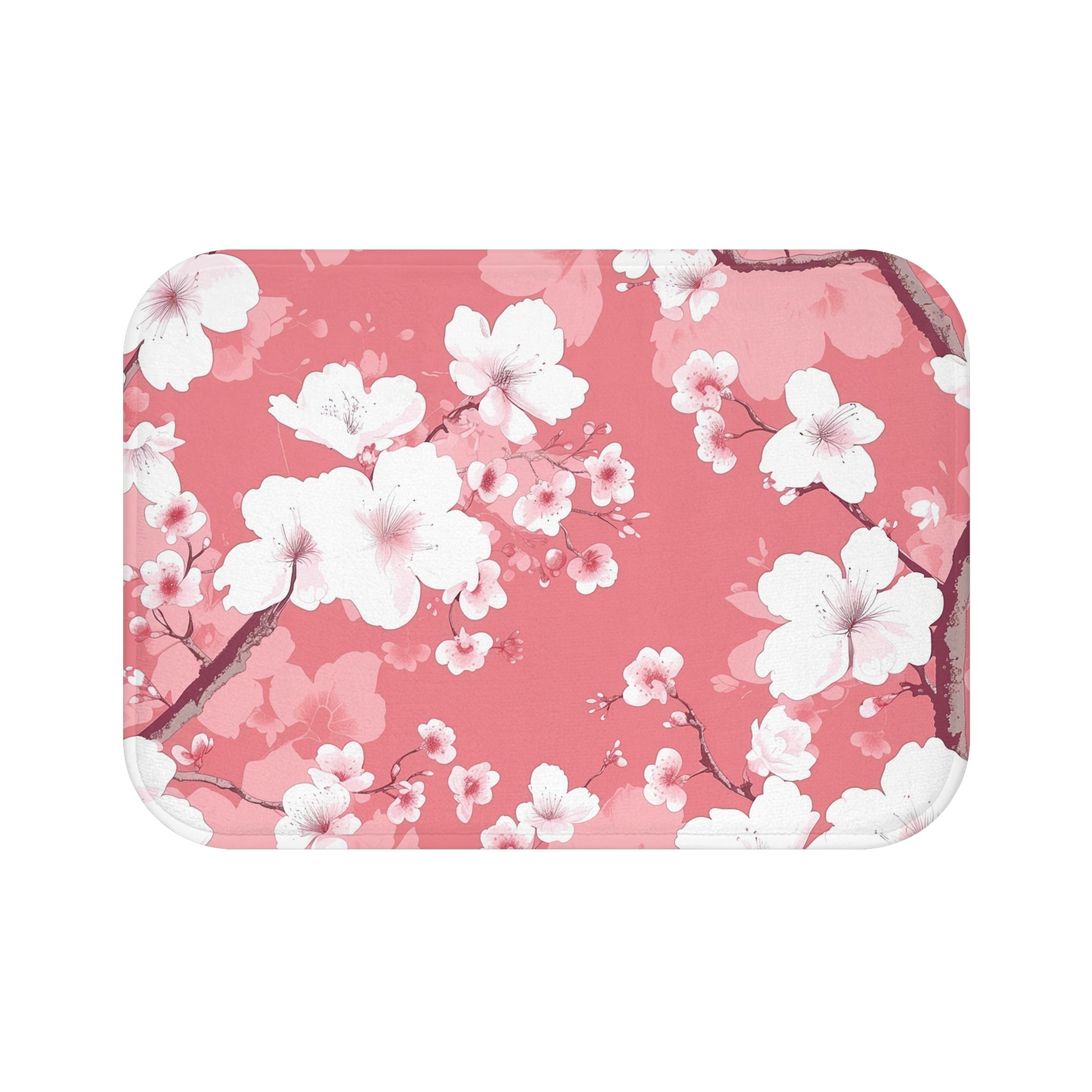 Cherry Blossom Blush Bath Mat | Bath Mats | Bath, Bathroom, Home & Living, Indoor, Sublimation | Prints with Passion