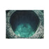 Stargate Opening Beneath Ocean Floor Plush Fleece Throw Blanket