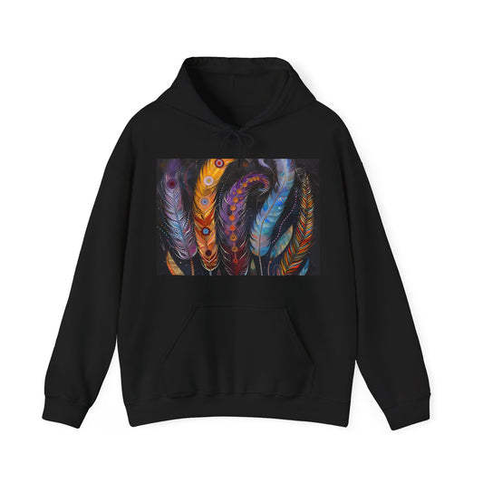 Flight of Fancy Hoodies: Bohemian Feather Dance Collection | Hoodies | DTG, Hoodies, Men's Clothing, Regular fit, Unisex, Women's Clothing | Prints with Passion