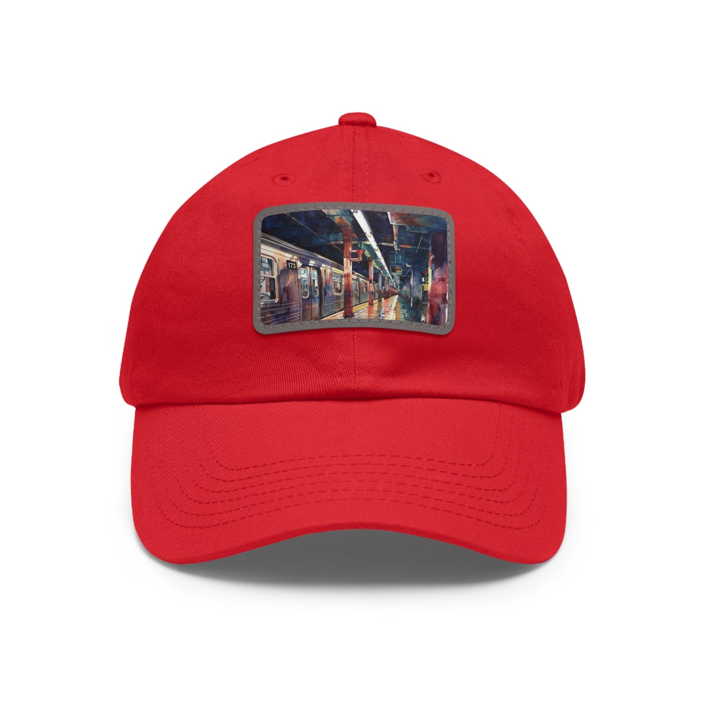 New York City Subway Sunset: Watercolor Baseball Cap