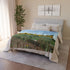 Sunflower Field with Floating Mirrors — Plush Fleece Throw Blanket — Product Detail View 9