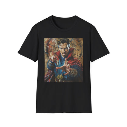 Master of the Mystic Arts: The Enigmatic Power of Dr. Strange | T-Shirt | Book of the Vishanti, Cloak of levitation, Eye of Agamotto, Master of the mystic arts, Mystic arts, Painting of Dr Strange, Sanctum sanctorum, Sorcerer supreme, The Ancient one, Wong | Prints with Passion