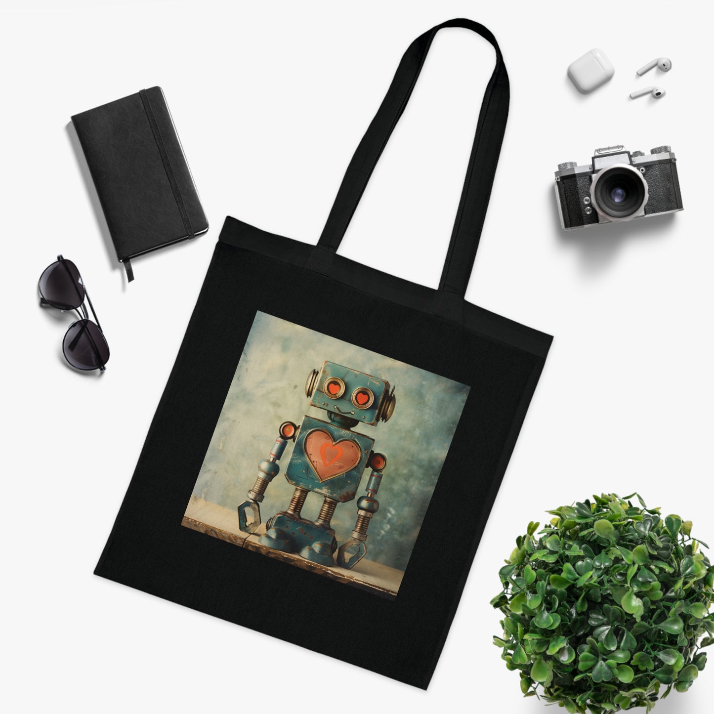 Robot Love Tote Bag