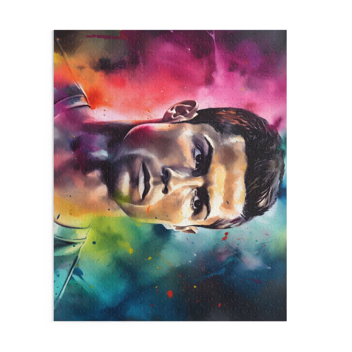 Ronaldo Watercolor Neon Puzzle