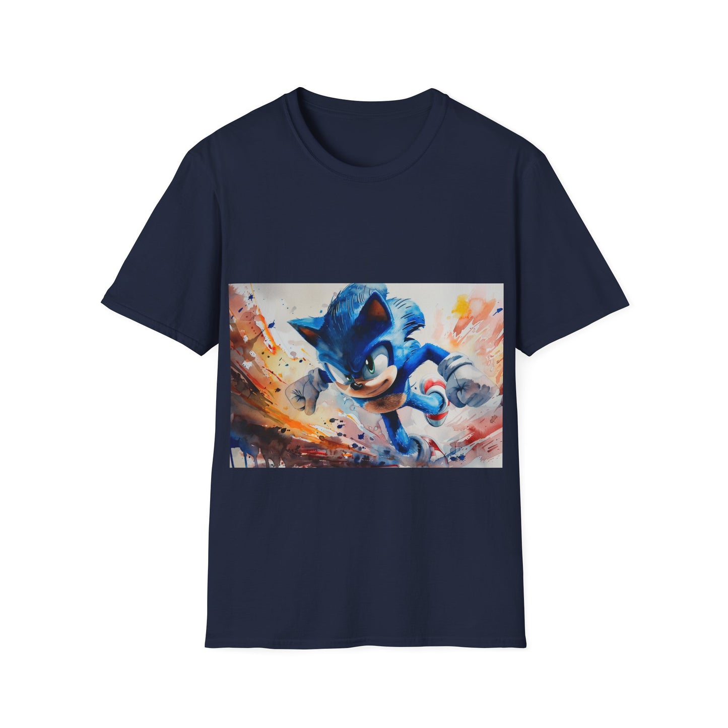 Sonic Watercolor Tee: Speedy Style