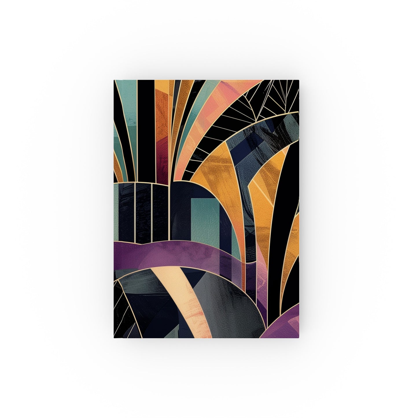 "Art Deco Reflections Geometric Pattern Journal - Elegant, High-Quality, Stylish | Perfect Gift for All Seasons"