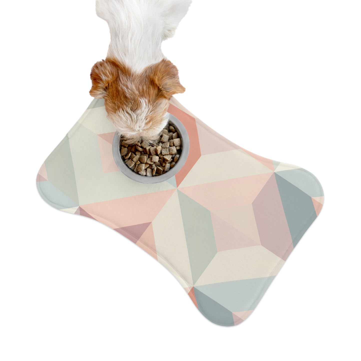 Chic Geometric Pet Feeding Mat