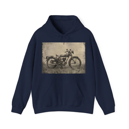 Timeless Trails: Capture the Spirit of Vintage Motorcycle Adventure in this Classic Moto Hoodie