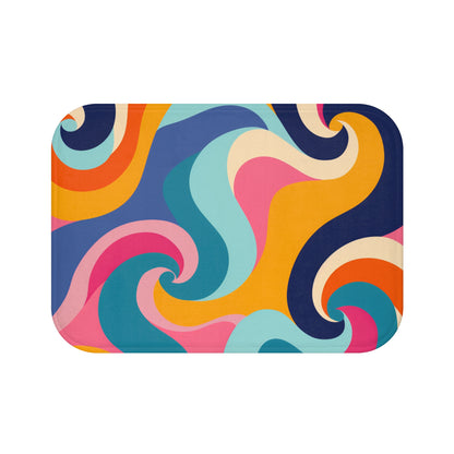 Wave Night Bath Mat | Bath Mats | Bath, Bathroom, Home & Living, Indoor, Sublimation | Prints with Passion