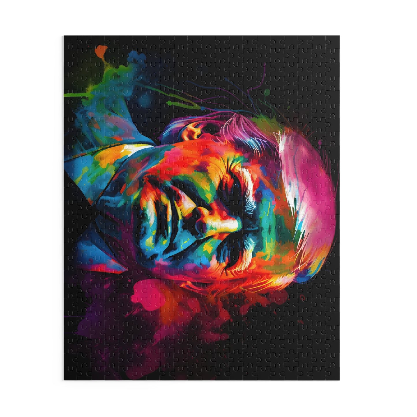 Trump Neon Watercolor Puzzle