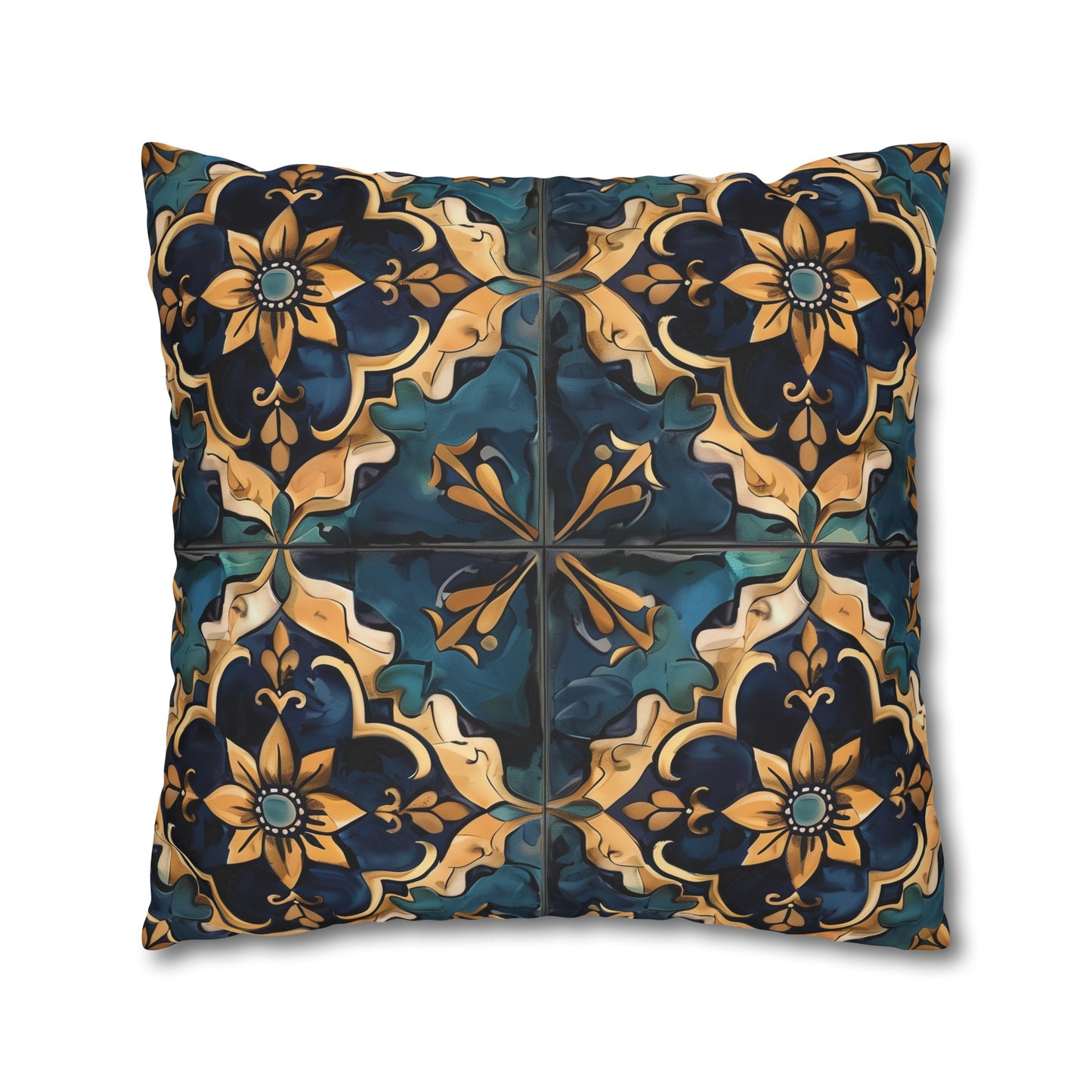 Artisan Tiles Pillow Case Collection - Elevate your bedding with a traditional tile-inspired pattern pillowcase for a touch of elegance and style.