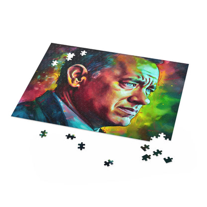 Tom Hanks Neon Watercolor Puzzle