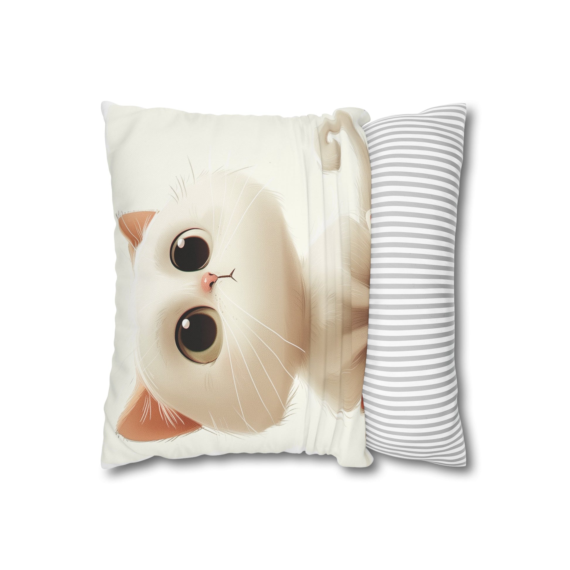 "Cat Nap Pillowcase - Adorable Cartoon Cat Design for Playful Bedroom Decor"