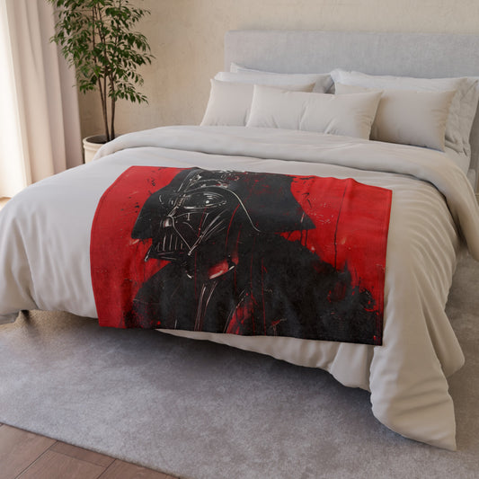 this cozy blanket will keep you warm while you channel the Force.