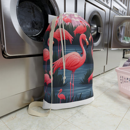 Flamingo Fiesta Laundry Bag | Home Decor | Accessories, All Over Print, AOP, Bags, Laundry, Sublimation | Prints with Passion