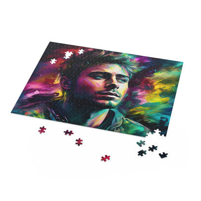 Zac Efron Neon Puzzle