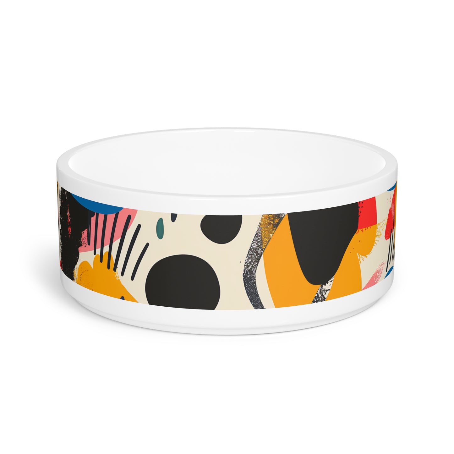 Vibrant Abstract Pet Bowl