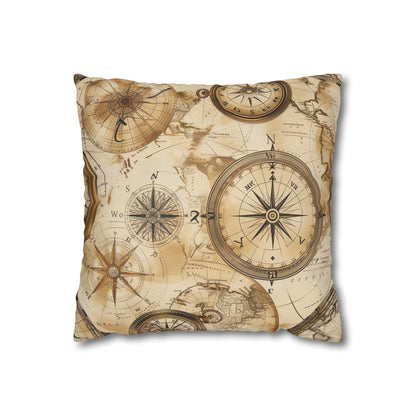 "Vintage Maps Pillow Case - Add charm to your bedroom decor with seamless vintage map pattern"