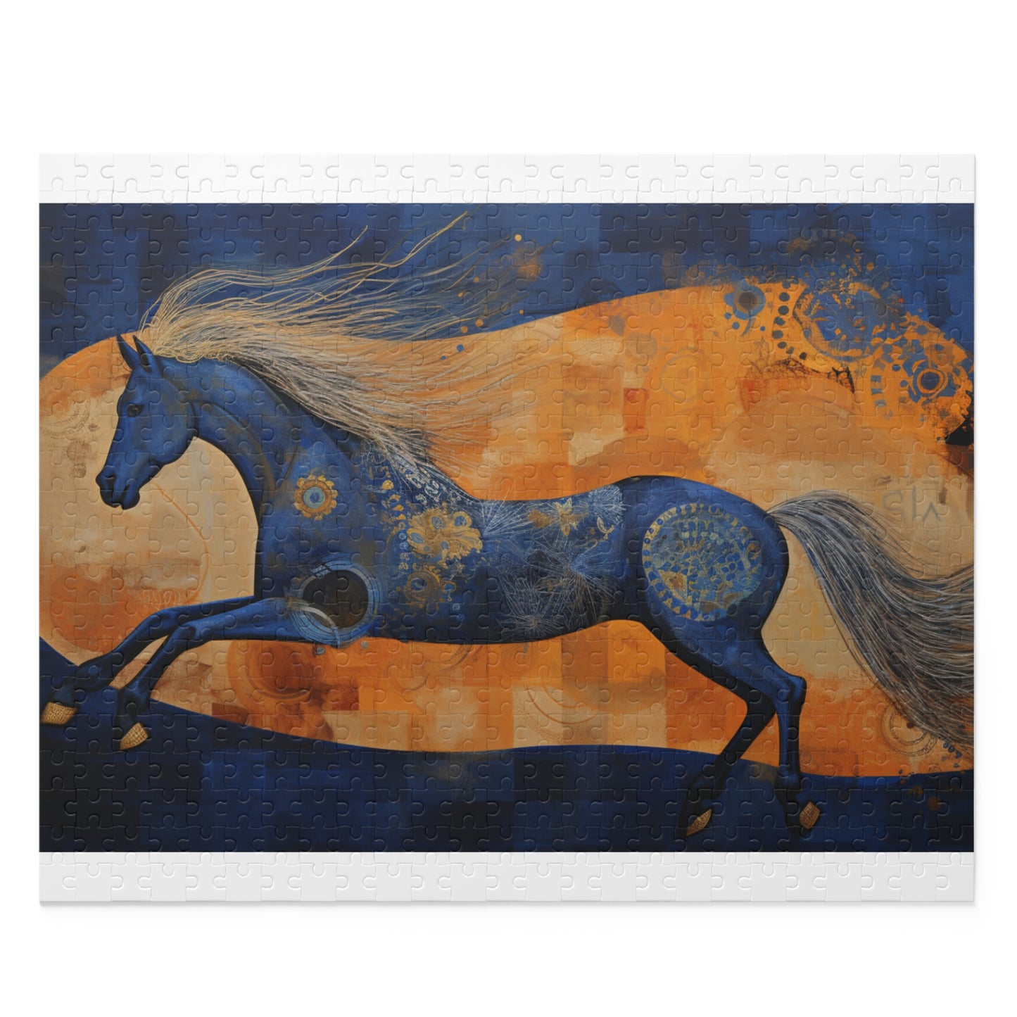 Abstract Horse Texture Puzzle