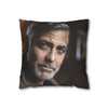 George Clooney Double-Sided Square Cushion Cover