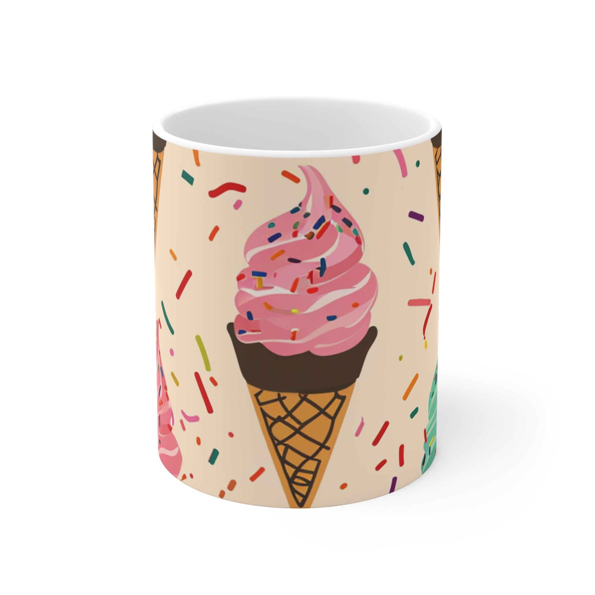 Sprinkle Cone Heaven Mug | Mugs | 11 oz, Ceramic, Coffee Mugs, Home & Living, Kitchen, Mugs, Sublimation | Prints with Passion