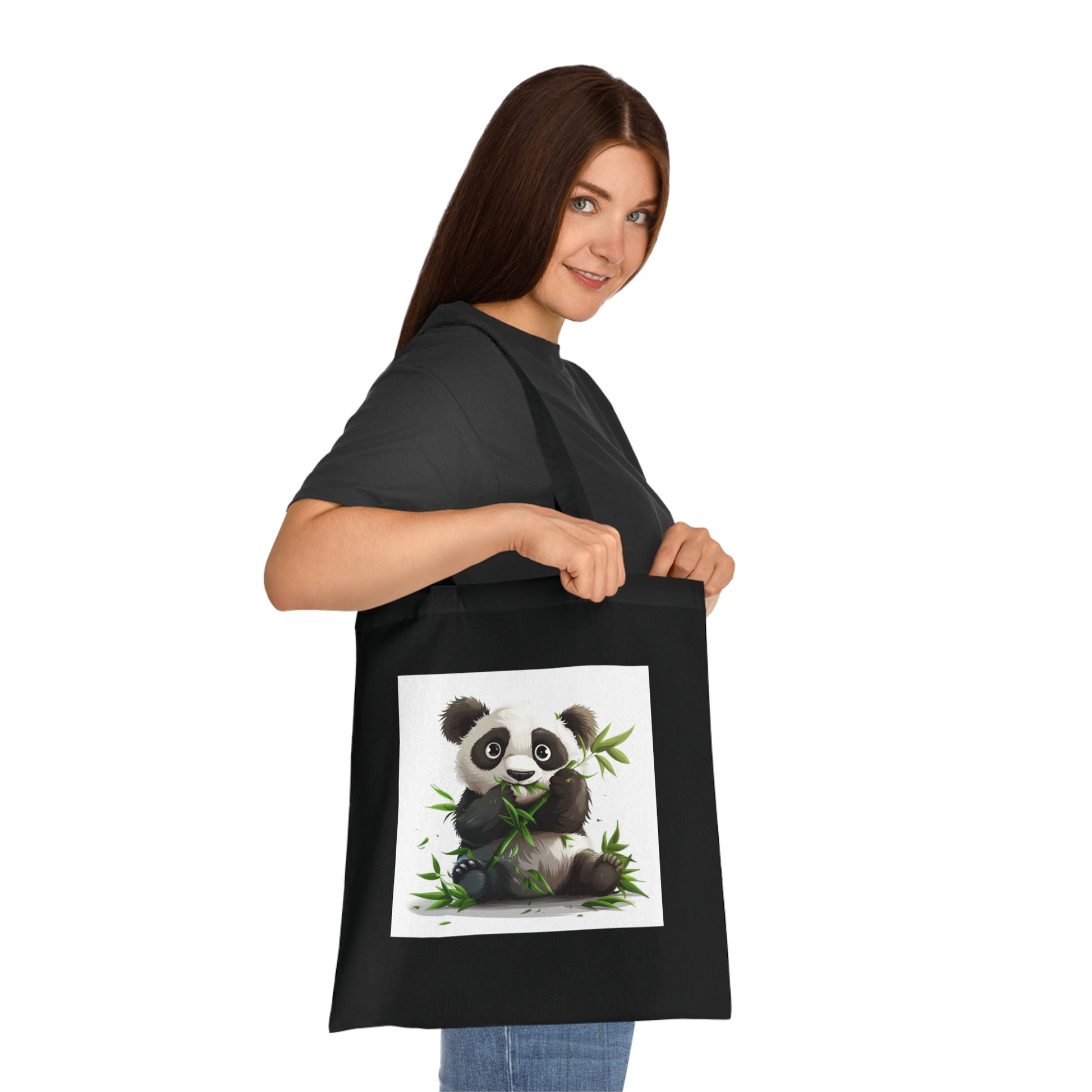 Panda Snack Time Tote Bag | Tote Bag | Accessories, Bags, Cotton, DTG, Totes | Prints with Passion