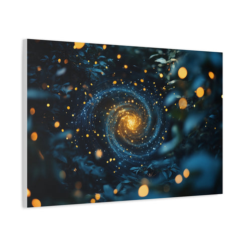 Fireflies Forming Cosmic Spiral — Canvas Wall Art — Product Detail View 6