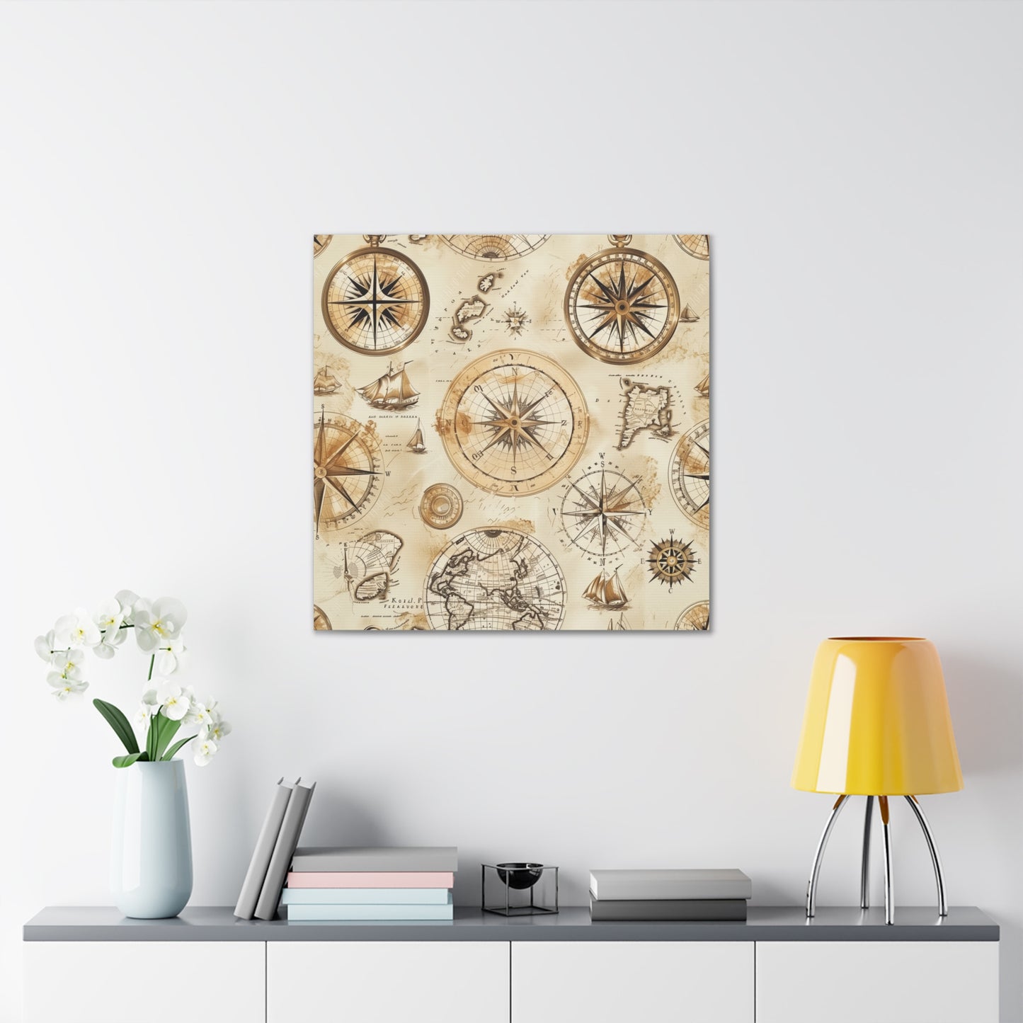 Vintage Maps Canvas Print