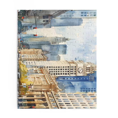 Chicago City Watercolor Jigsaw Puzzle