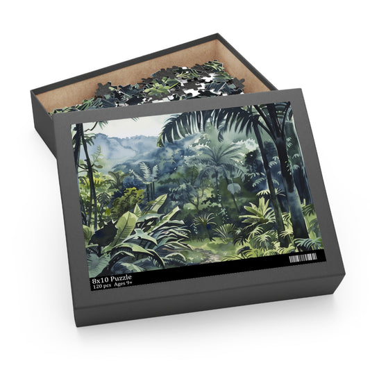 Congo Rainforest Watercolor Puzzle | Puzzle | Back-to-School, Fall Picks, Games, Holiday Picks, Home & Living, Puzzles, TikTok, Valentine's Day, Valentine's Day Picks | Prints with Passion