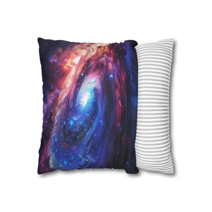 "Vibrant Cosmic Glow Pillowcase - High-quality, comfortable, and stylish design for a celestial sleep experience. Perfect for all seasons and makes a great gift. Explore more at printswithpassion.com"