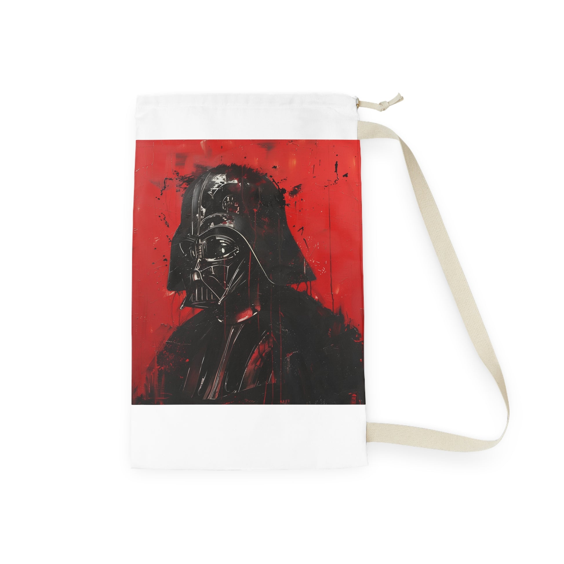 "Darth Vader Sith Laundry Bag - Embrace the Dark Side with this iconic laundry organizer. Perfect for Star Wars fans!"