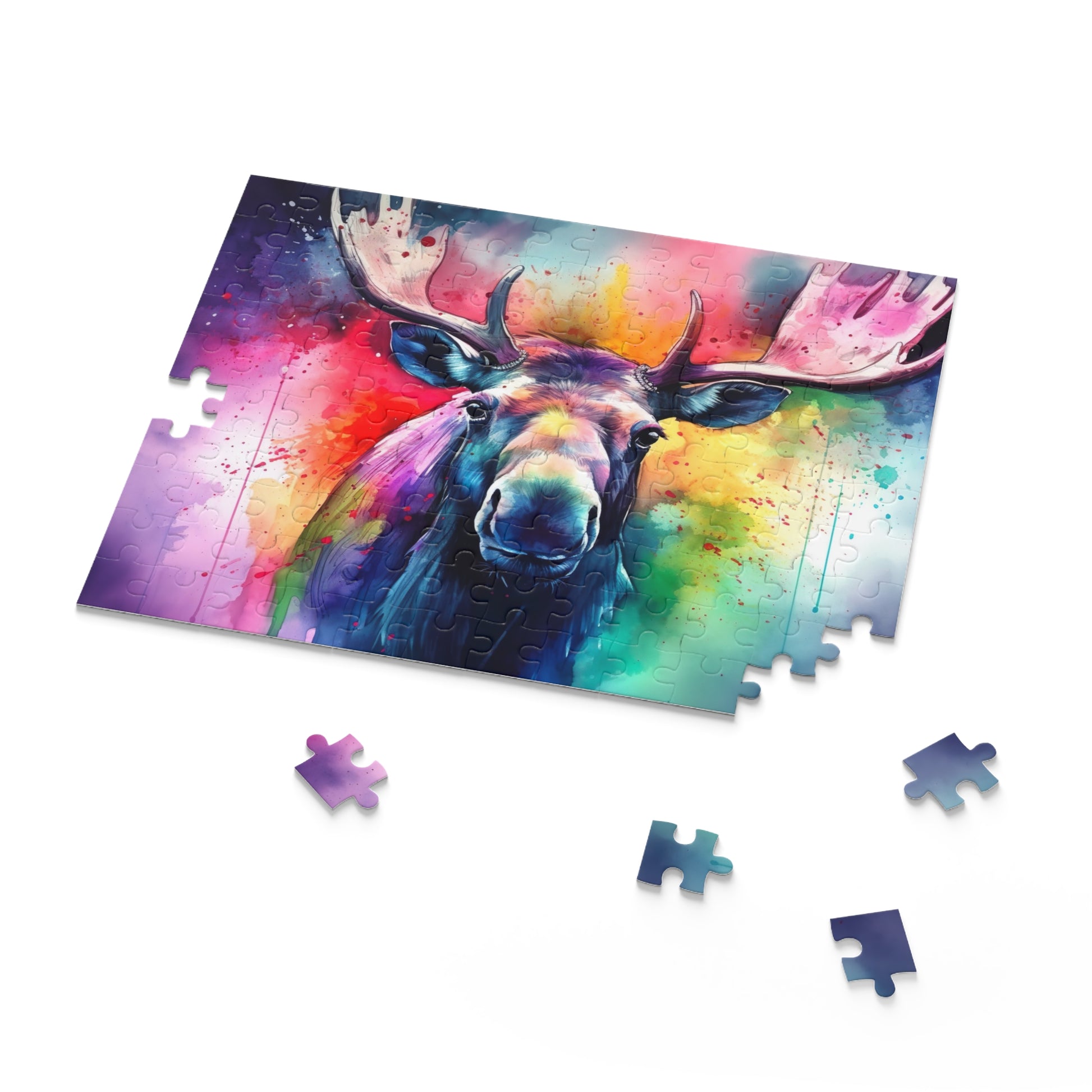 Stunning Majestic Moose Jigsaw Puzzle - Immerse Yourself in Nature Wildlife Scene