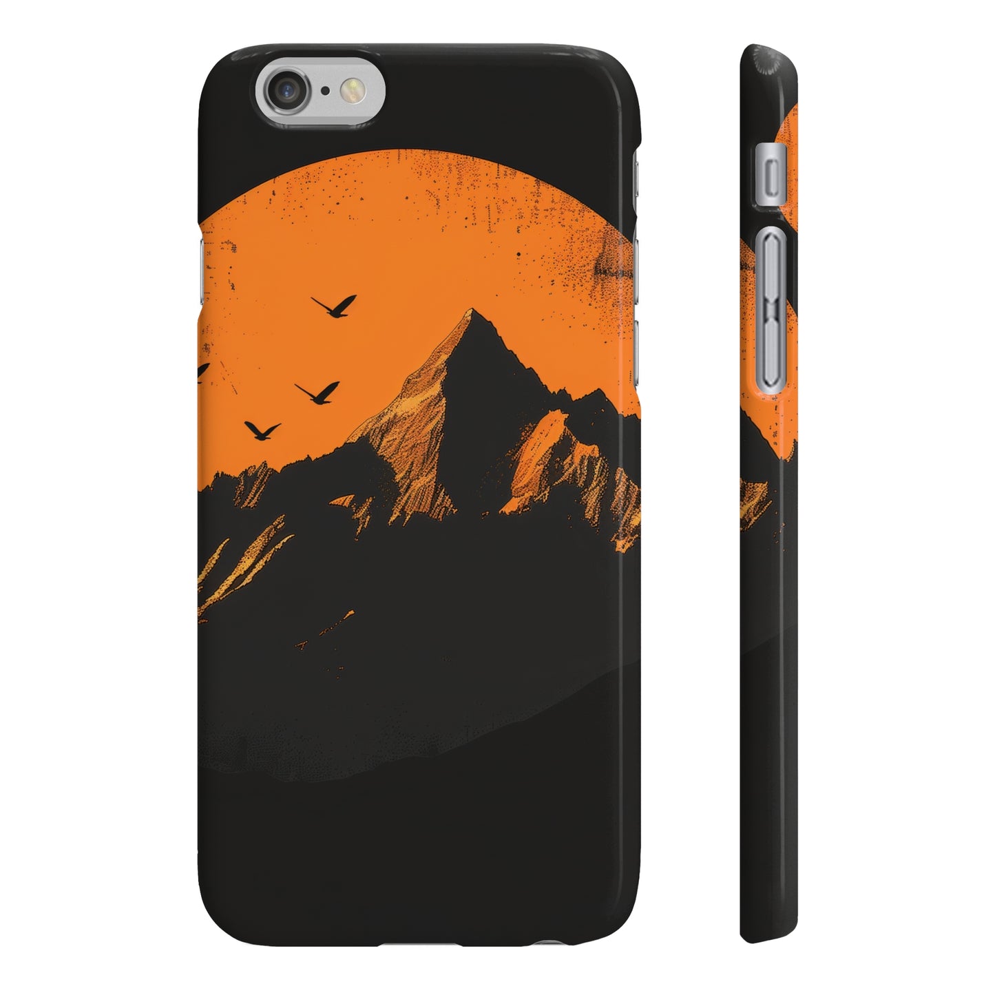 Sunrise Serenity: Minimalist Mountain Phone Case | Phone Case | Accessories, Glossy, iPhone Cases, Matte, Phone Cases, Samsung Cases, Slim | Prints with Passion