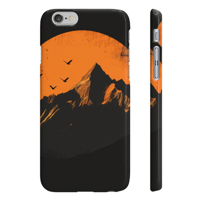 Sunrise Serenity: Minimalist Mountain Phone Case | Phone Case | Accessories, Glossy, iPhone Cases, Matte, Phone Cases, Samsung Cases, Slim | Prints with Passion