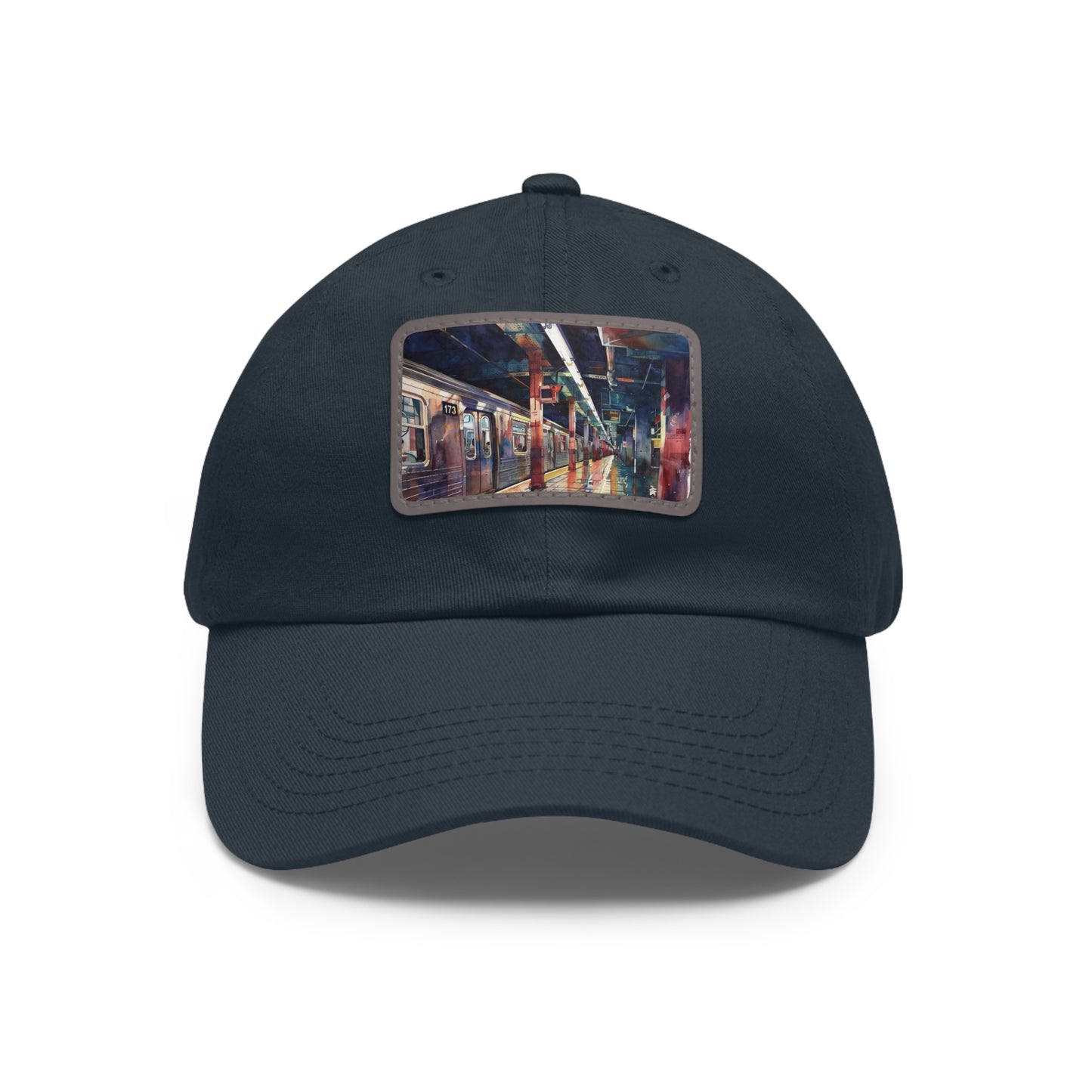 New York City Subway Sunset: Watercolor Baseball Cap