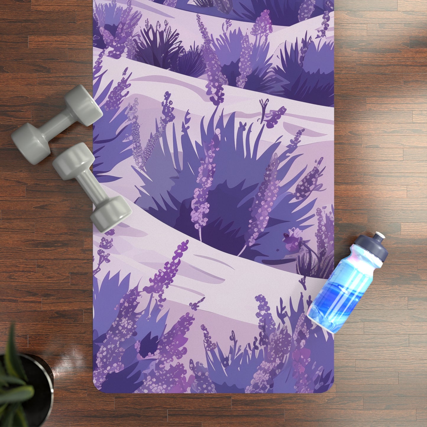 Lavender Fields Yoga Mat: Relax and Unwind