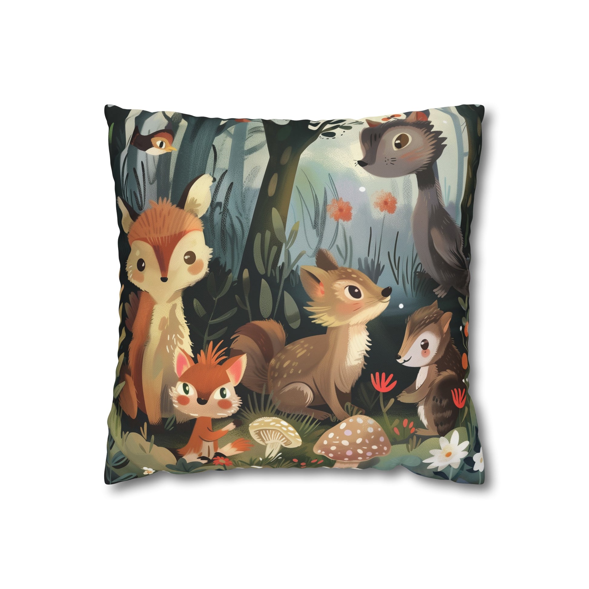 Whimsical Woodland Pillowcase | Pillow Cases | All Over Print, AOP, Bed, Bedding, Home & Living, Indoor, Pillow Case, Pillow Covers, Pillows & Covers, Sublimation | Prints with Passion