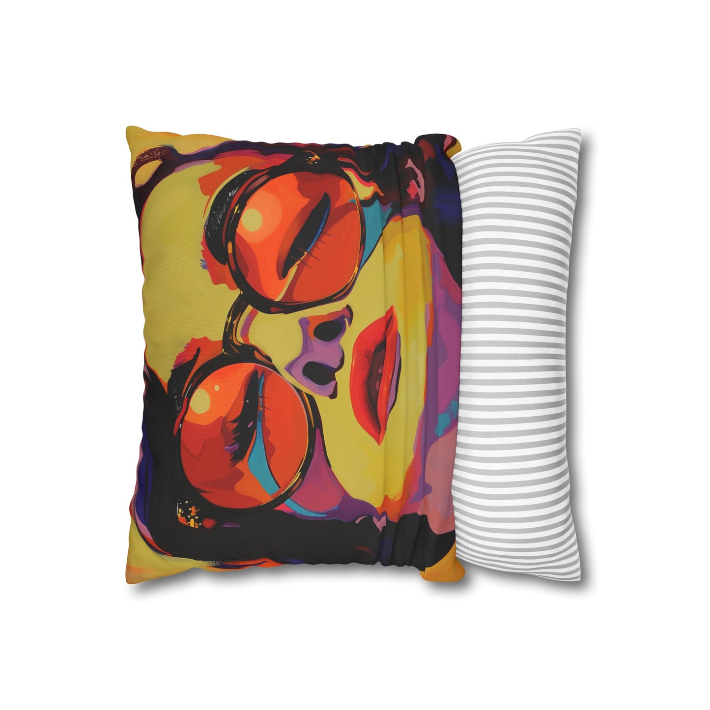 "Get cozy with our Pop Art Personality Pillowcase - vibrant colors, bold lines, and artistic flair for your sleep space. Perfect gift for all seasons!"