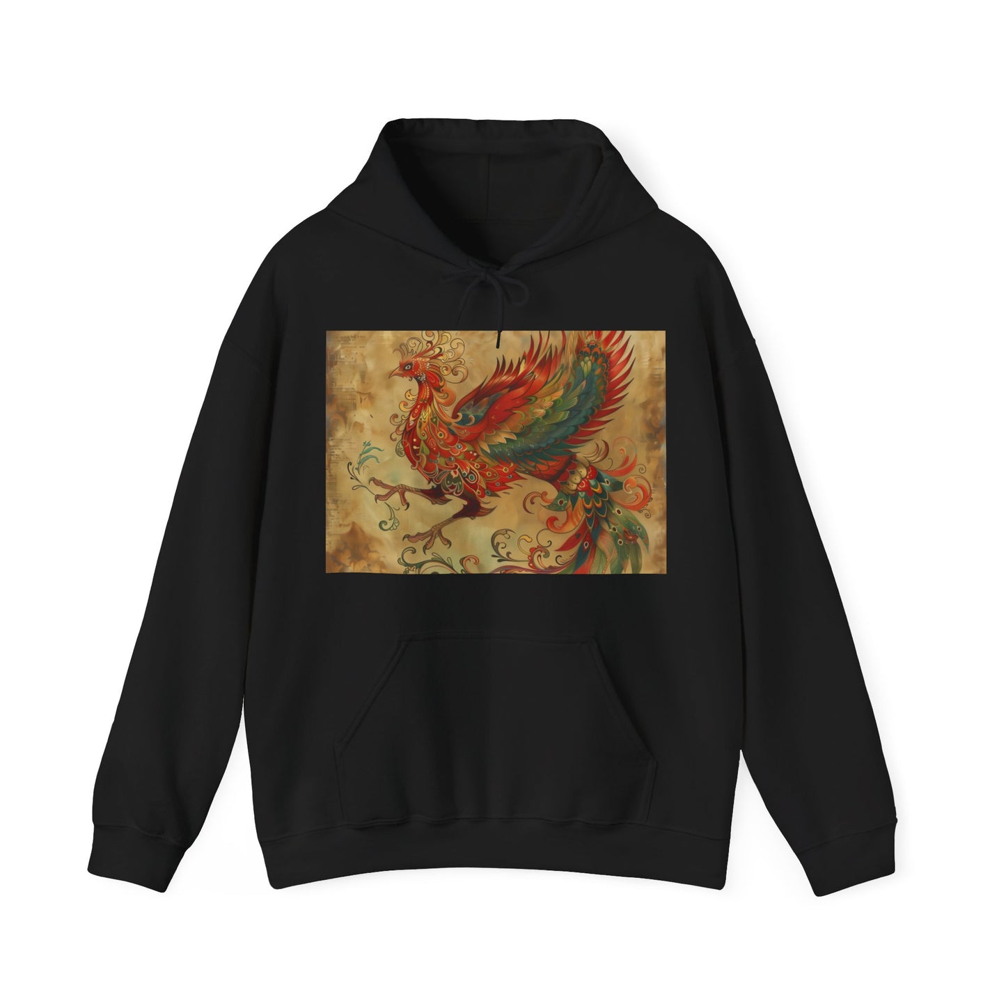 Ascending Ascendancy: A Blue Mythical Phoenix Bird Hoodie | Hoodies | DTG, Hoodies, Men's Clothing, Regular fit, Unisex, Women's Clothing | Prints with Passion