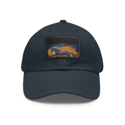 Gallop Through Abstract Art: Horsefull Body Textured Baseball Cap