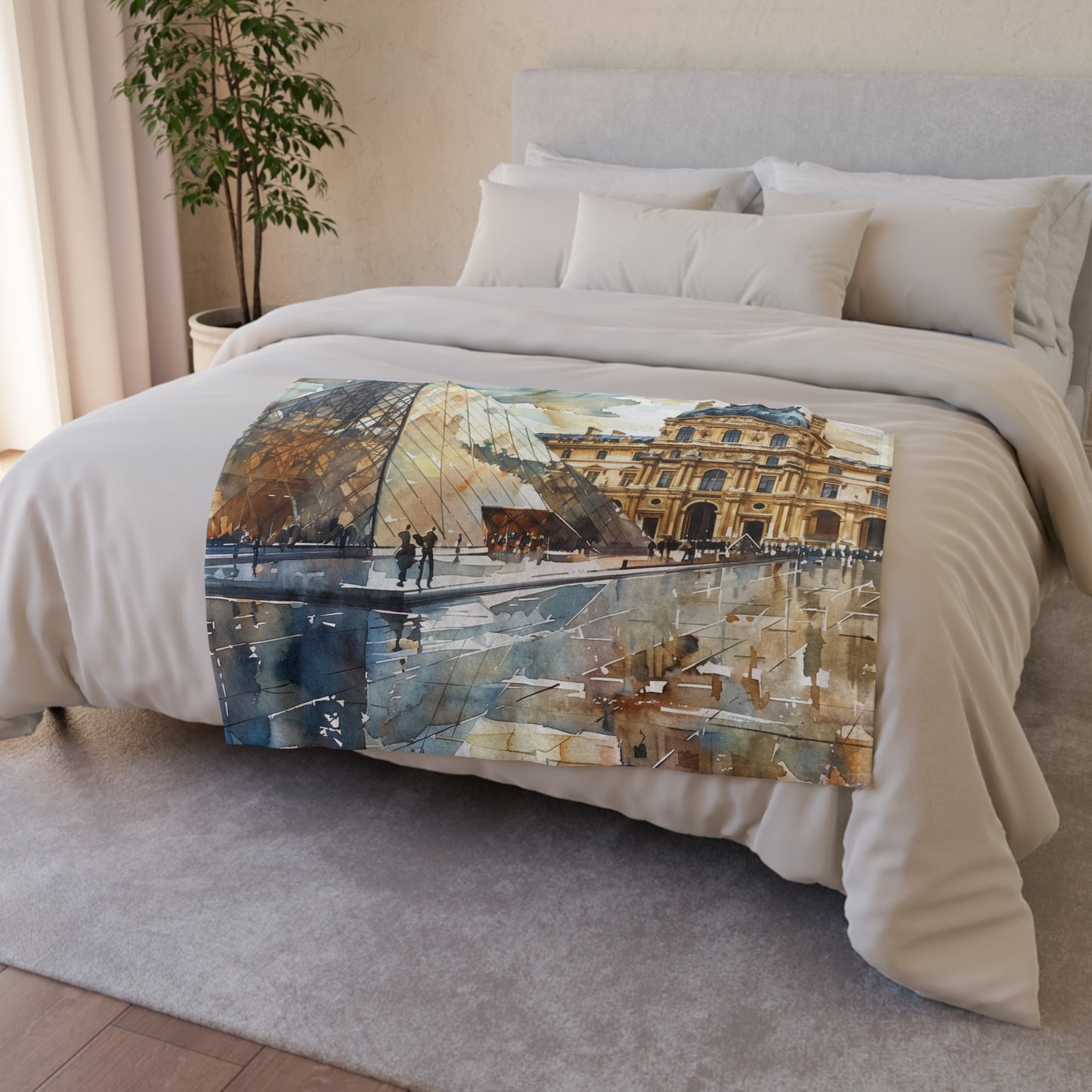 this blanket will bring a touch of Parisian magic to your home decor. Made from high-quality materials