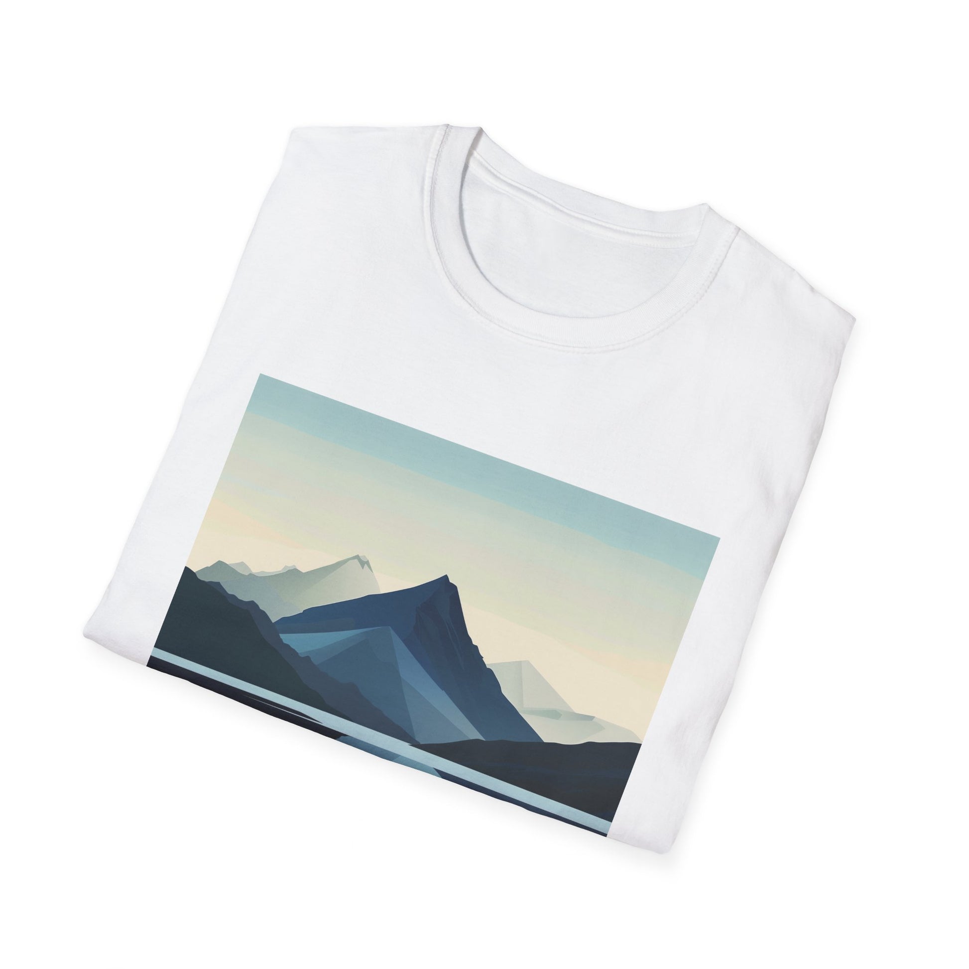 Mountain Shirts: Minimalist Landscape, Mountain Range & Silhouette