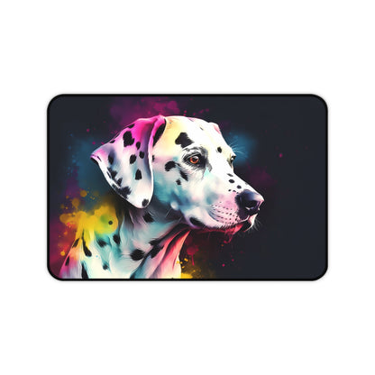 "Dalmatian Dream Desk Mat: Add style to your workspace with our cute and durable desk accessory"