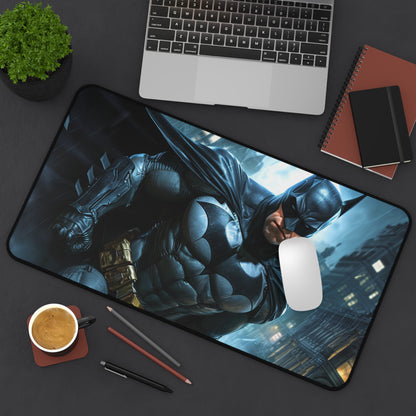 "Batman Gotham City Desk Mat - Iconic imagery for superhero fans, durable design for work or play"