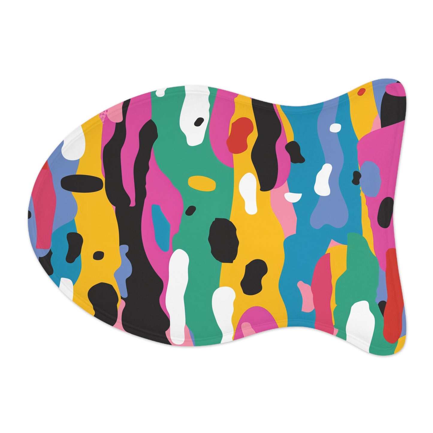 Vibrant Abstract Pet Feeding Mat