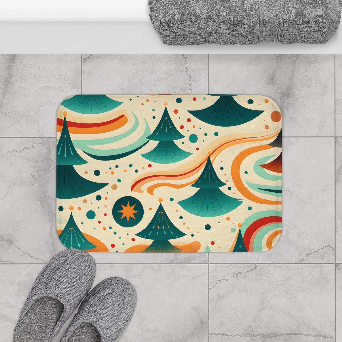 Retro Waves Bath Mat | Bath Mats | Bath, Bathroom, Home & Living, Indoor, Sublimation | Prints with Passion