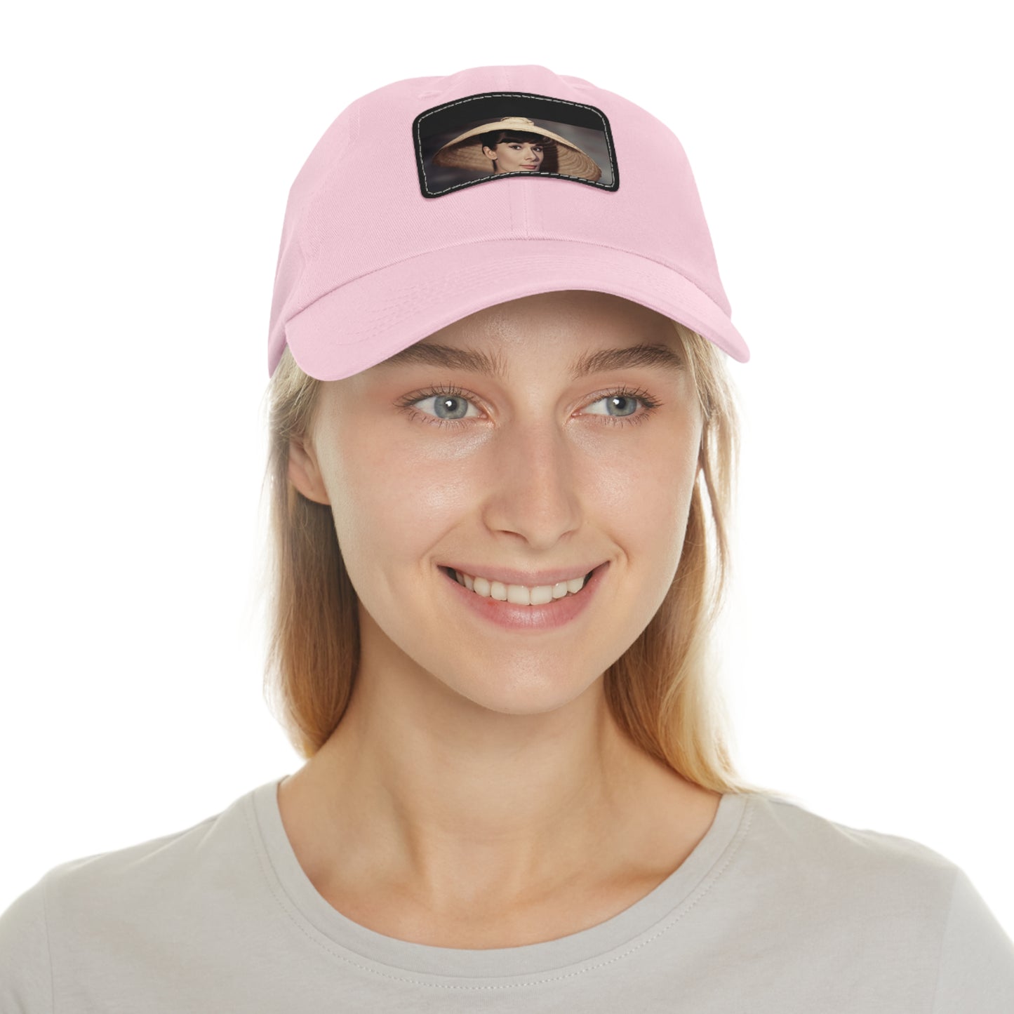 Iconic Audrey Hepburn Monochrome Baseball Cap