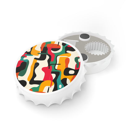 Vibrant Abstract Pattern Bottle Opener